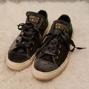 Converse All Star green velvet (9)